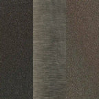 hardware finish: black, stainless steel, and dark bronze