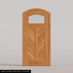 Sorrento arched door in Cherry with Matching Arched Casing.