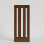 Tacoma Solid Core Exterior Door With Vertical Glass Panels