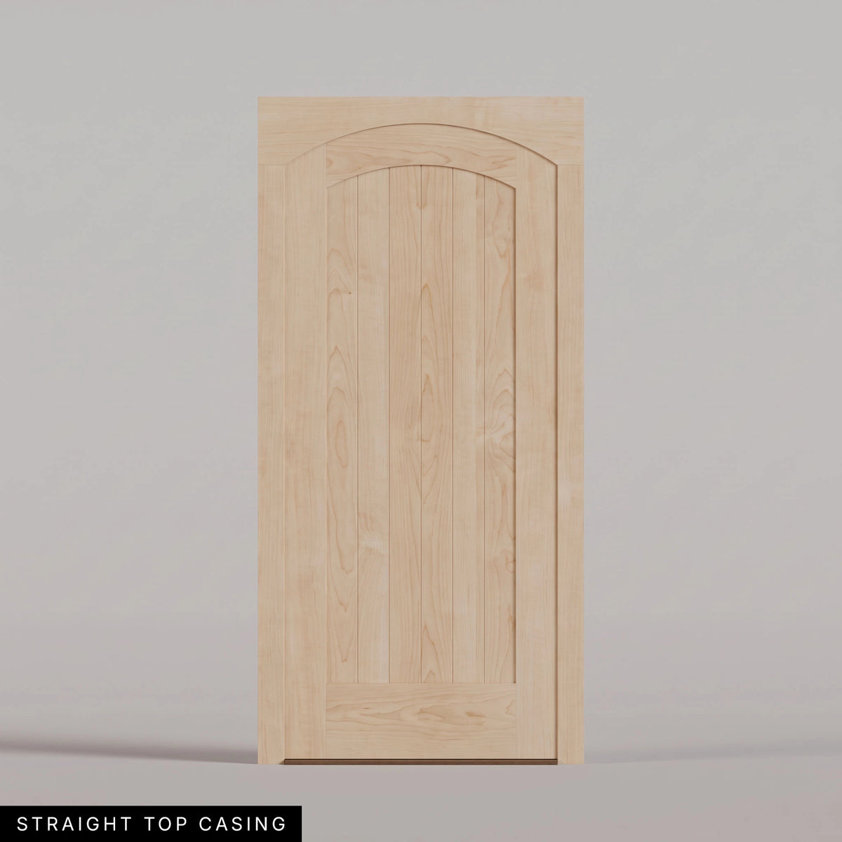 Tivoli arched door in Maple with Straight Top Casing.