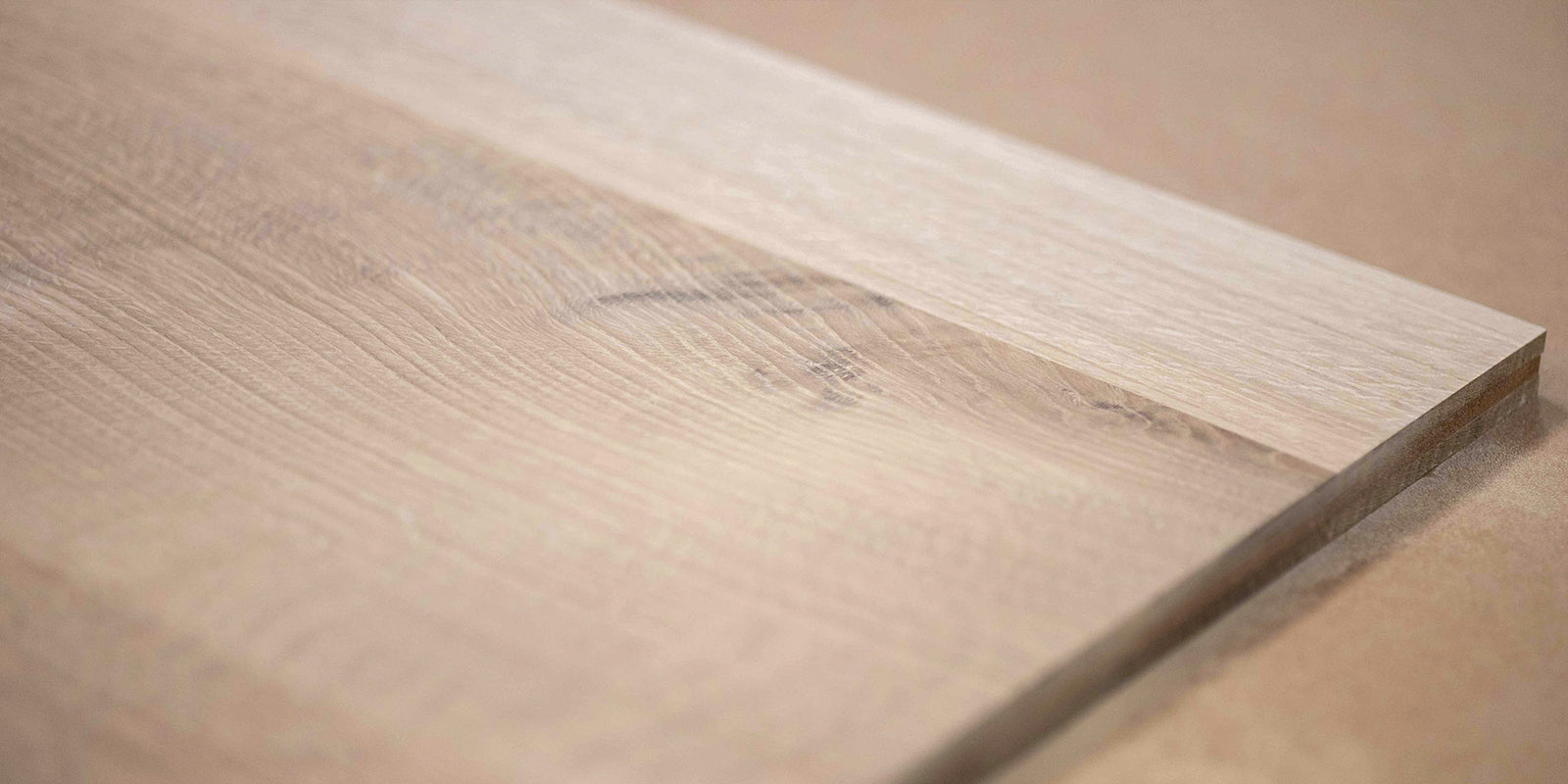 closeup of white oak wood board