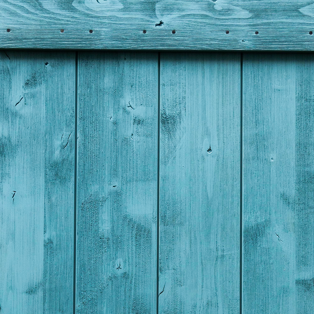 blue rustic barn door detail