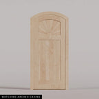 Verona arched door in Maple with Matching Arched Casing.