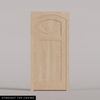 Verona arched door in Maple with Straight Top Casing.