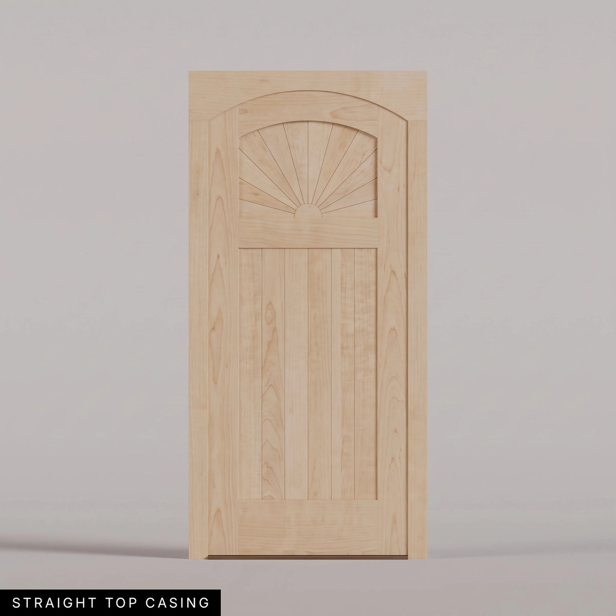 Verona arched door in Maple with Straight Top Casing.