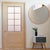 3/4 French Glass Swinging Barn Door by RealCraft