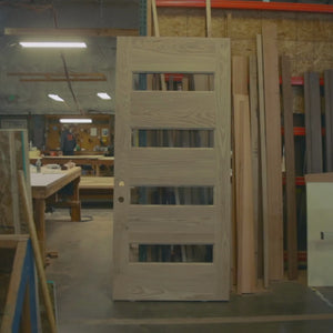 Crafting a Modern Four Panel Front Door With Glass