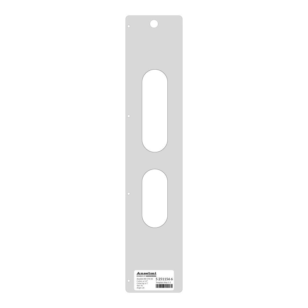 Anselmi Routing Template for AN 170 3D Hinges