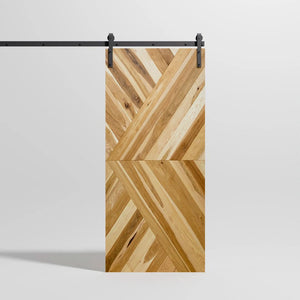 Chevron Arrow Sliding Mid Century Modern Doors by RealCraft