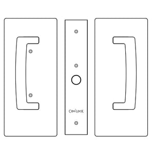 CL400 ADA Magnetic Privacy Lock For Sliding Door & Pocket Door Handles