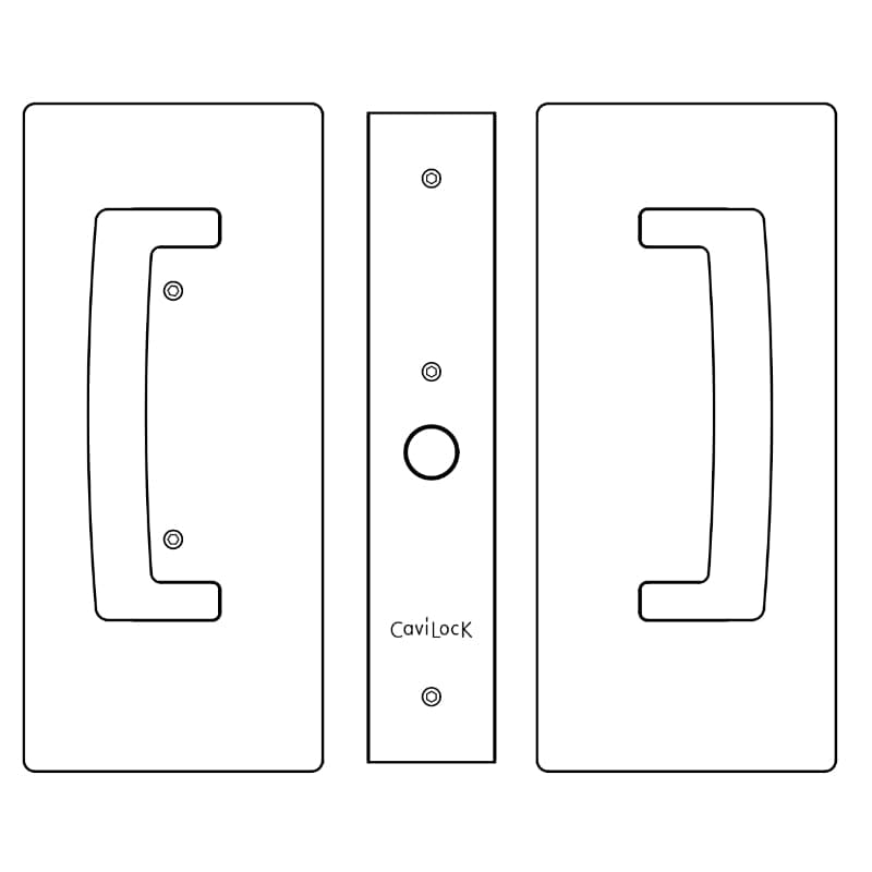 CL400 ADA Magnetic Privacy Lock For Sliding Door & Pocket Door Handles