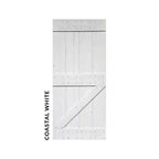 Coastal White farmhouse barn door 