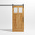Craftsman Cross Window Interior Glass Barn Doors Design by RealCraft