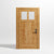Craftsman Cross Window Swinging Barn Door design by RealCraft