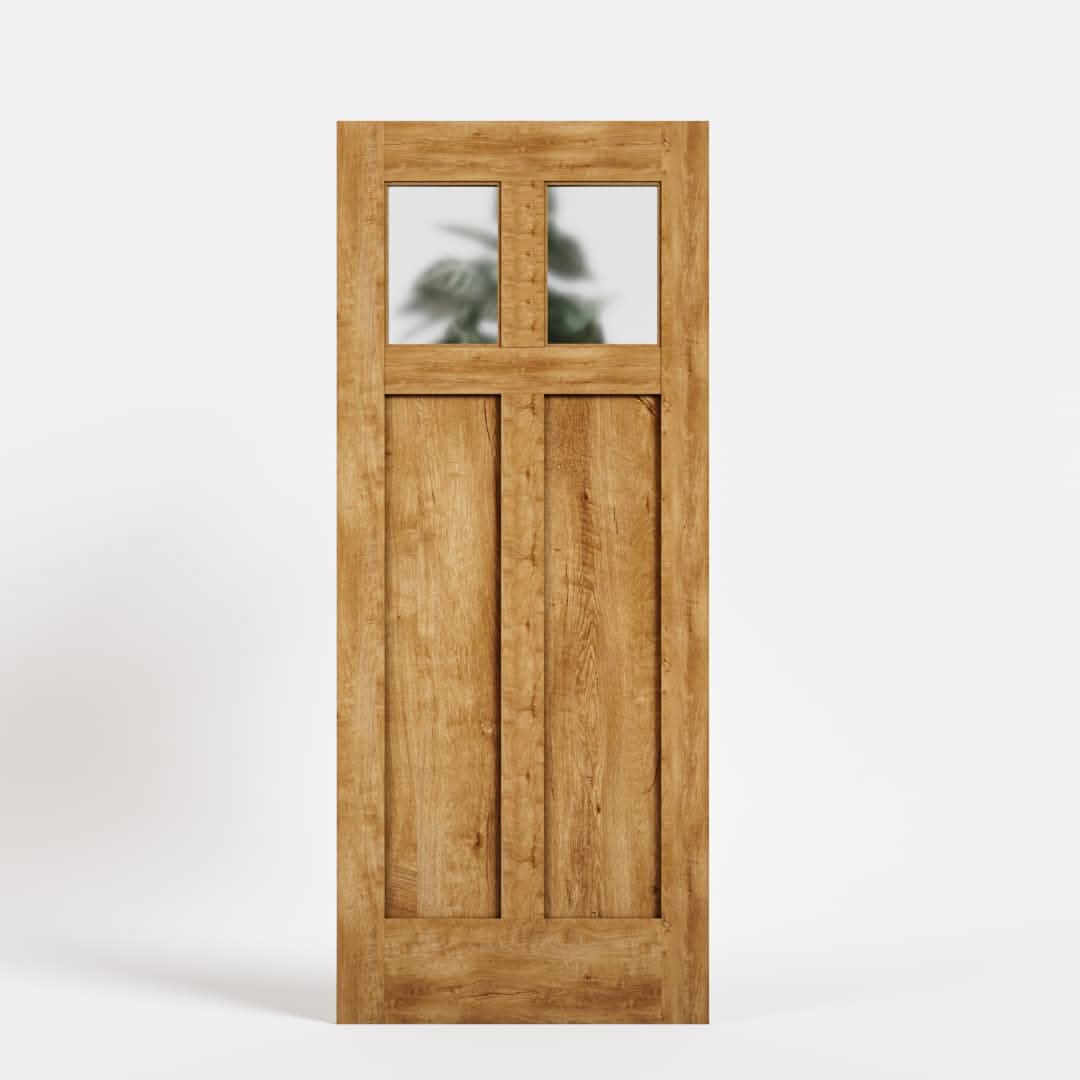 Craftsman Cross Window Front Doors With Glass | RealCraft