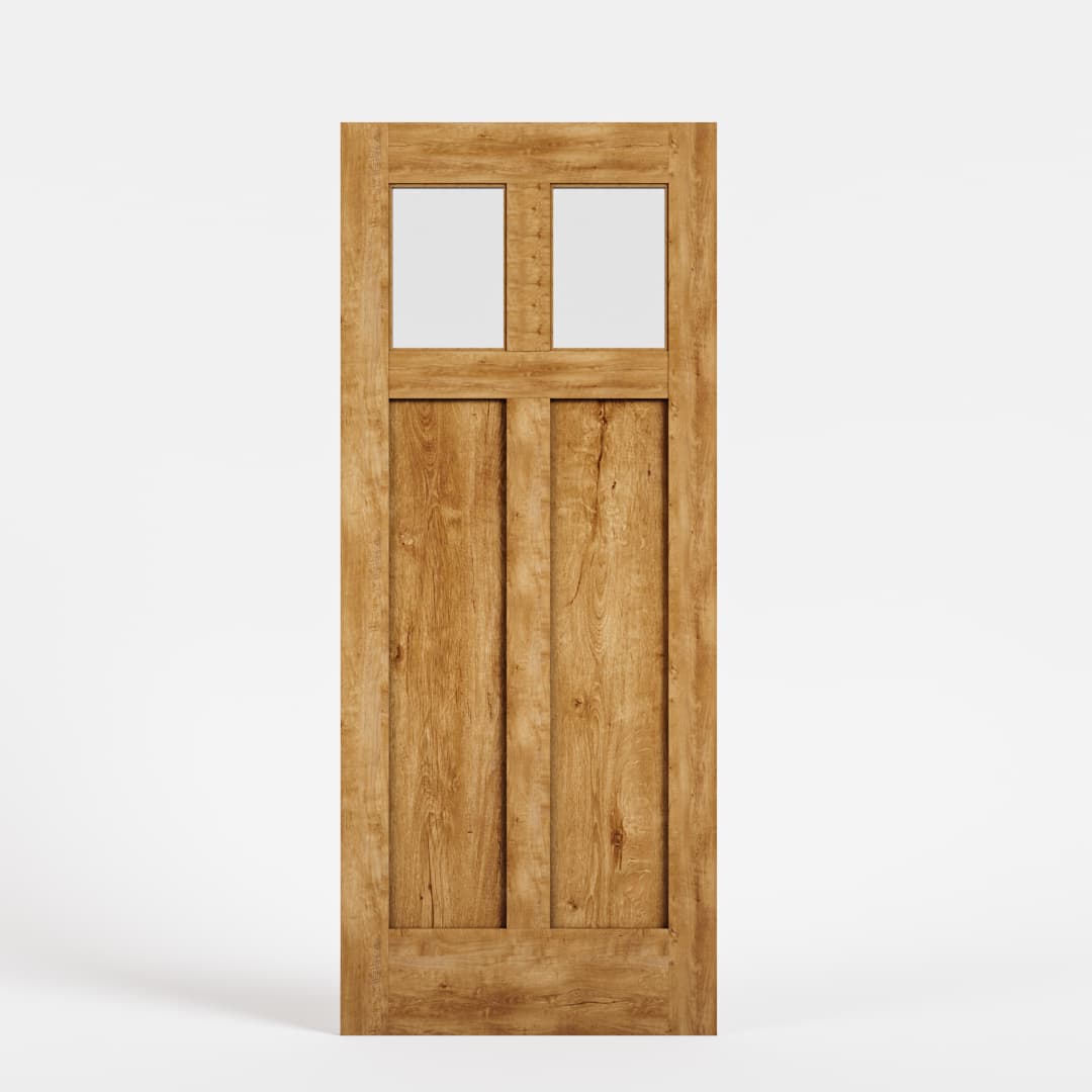 Traditional Knotty White Oak Front Door 