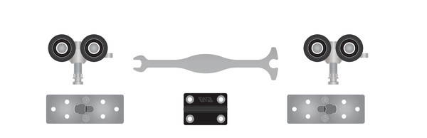 Frameless Glass Clamp With Carriage