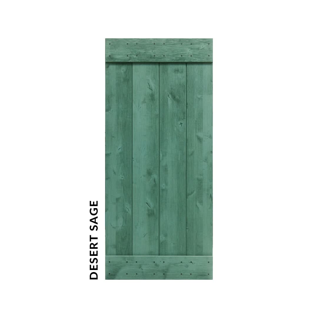 Desert Sage Green barn door