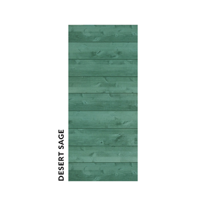 Green Weathered wood sliding barn doors