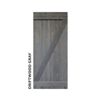 Driftwood Gray farmhouse sliding barn door