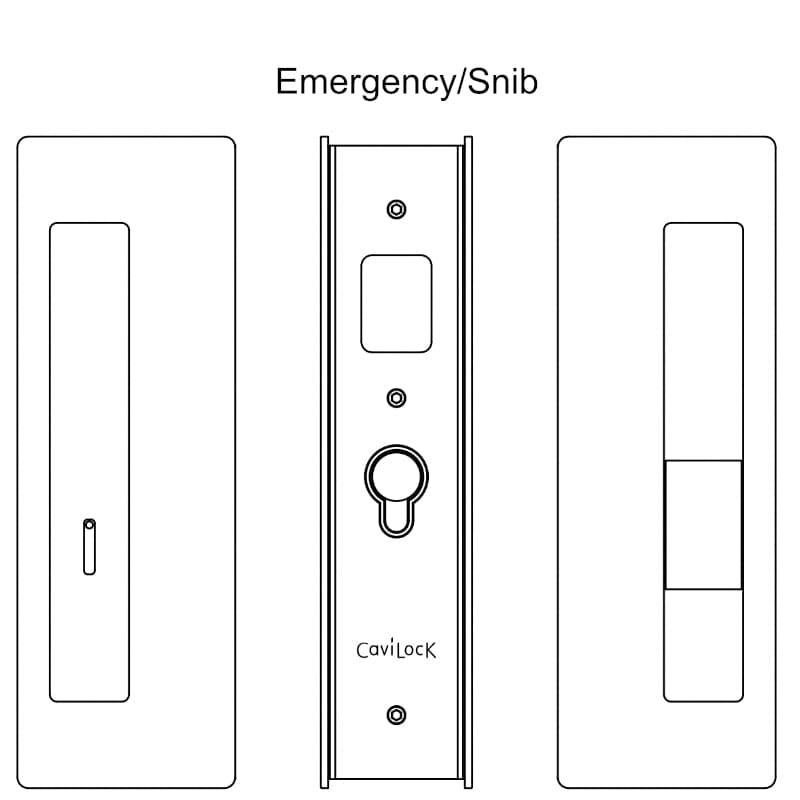 CL400 Magnetic Sliding Barn Door Lock & Pocket Door Privacy Lock