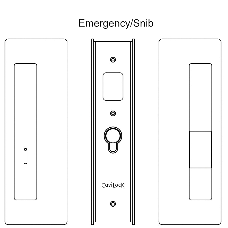 CL400 Magnetic Sliding Barn Door Lock &amp; Pocket Door Privacy Lock