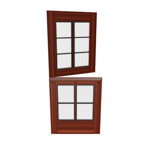 Full Glass Dutch Door Shelf AR model