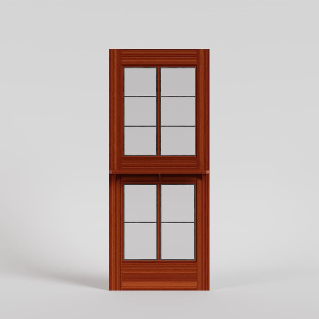 Double Glass Dutch Door