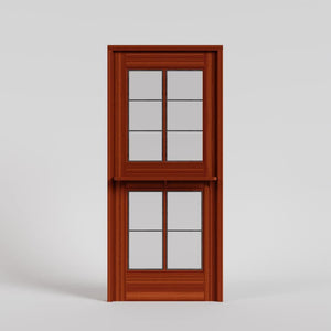 Solid Wood Dutch Door with Glass