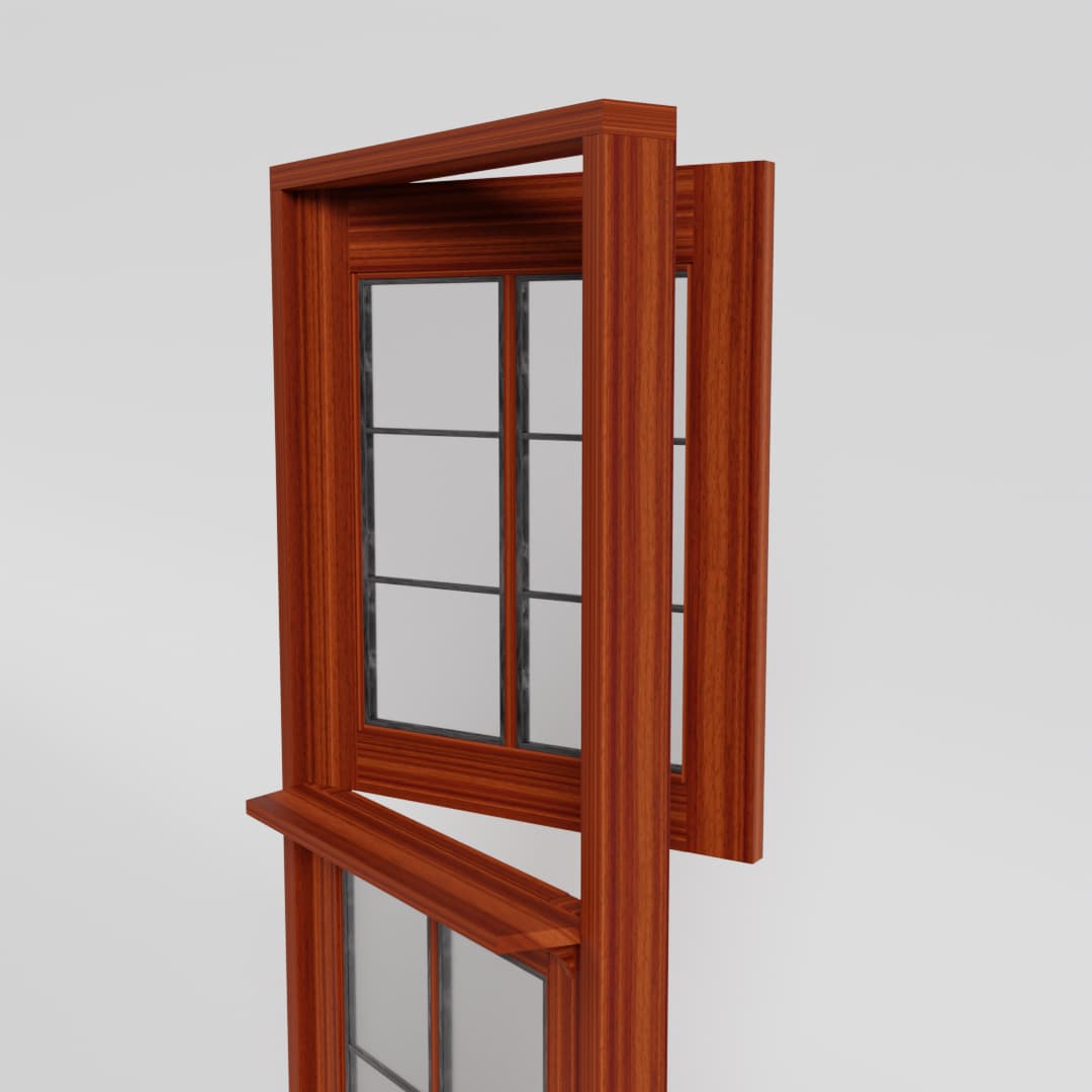 handcrafted mahogany dutch door with glass