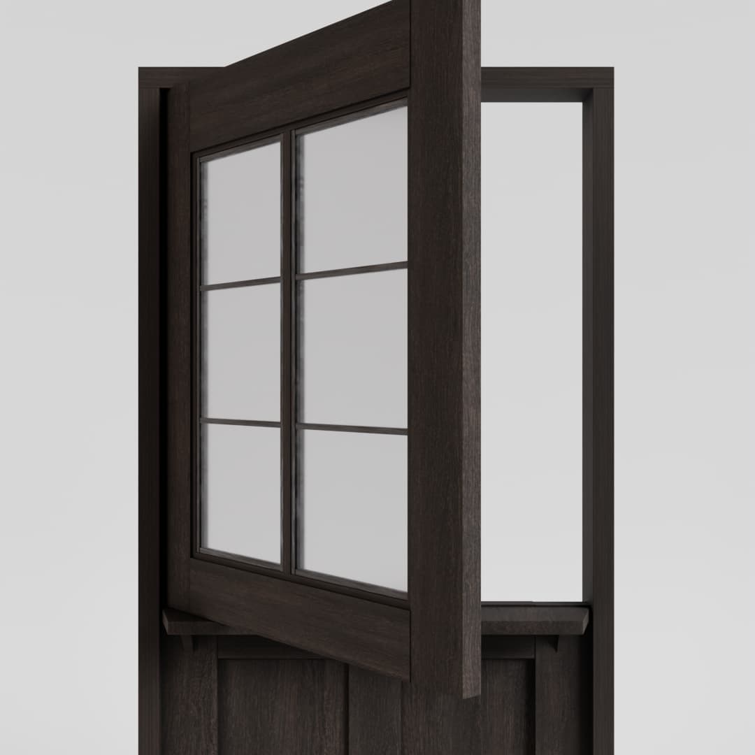 handcrafted solid wood dutch door