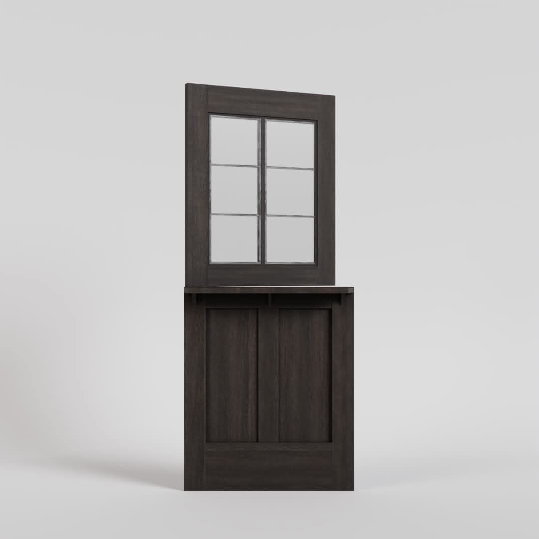 handcrafted wood exterior dutch door