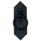 Hand-Forged Diamond Rustic Ring Door Pull