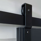 Cavity Sliders Barn Door Track at RealCraft - Hangers close up