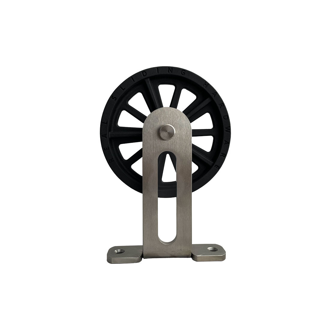 Top-Mounted Spoke Wheel Barn Door Hardware
