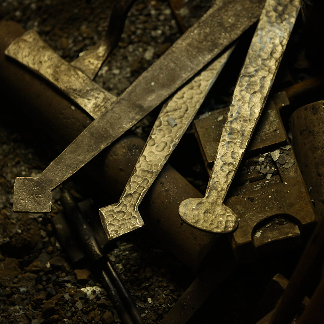 Pair of Hand Forged Barn Door Hinges Industrial Steel Wroght Rebar