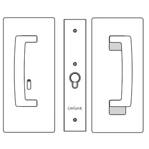 CL400 ADA Magnetic Privacy Lock For Sliding Door & Pocket Door Handles