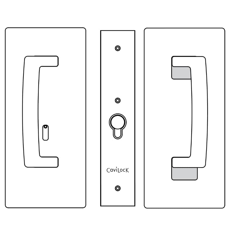 CL400 ADA Magnetic Privacy Lock For Sliding Door & Pocket Door Handles