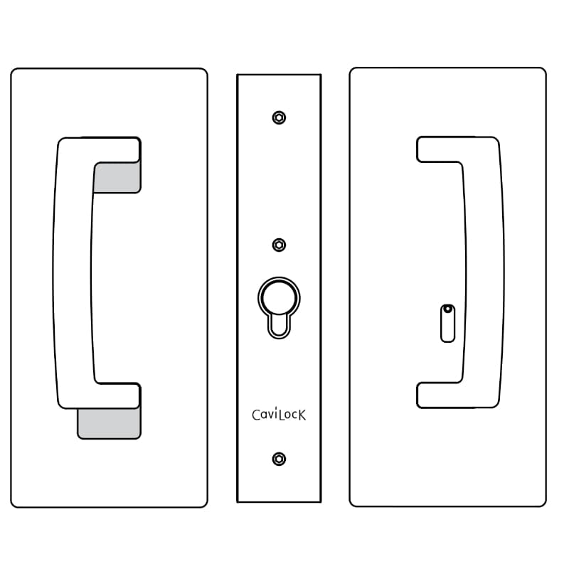 CL400 ADA Magnetic Privacy Lock For Sliding Door & Pocket Door Handles