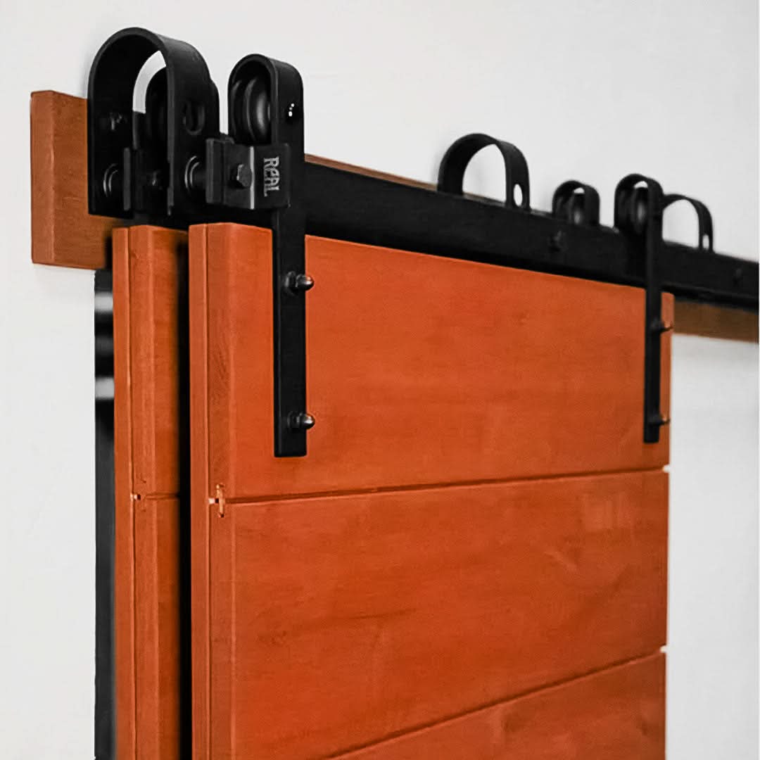Bypass Track Double Barn Door Hardware Kit