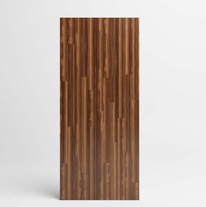 Butcher Block Panel Sliding Barn Door in walnut wood by RealCraft