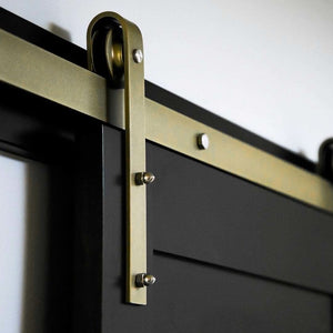 Metallic Sliding Barn Door Hardware - Sliding Barn Door Hardware by RealCraft