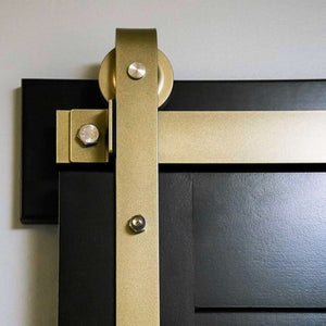 Metallic Sliding Barn Door Hardware - Sliding Barn Door Hardware by RealCraft