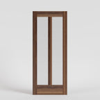 Mid-Century Modern Center Bar Glass Solid Core Exterior Door