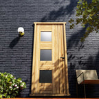 Sonoma Mid-Century Modern Tri Window Entry Door