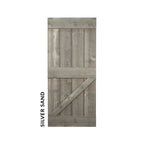 Silver Sand Gray sliding barn door