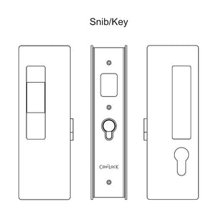 CL400 Magnetic Key Sliding Door Lock & Pocket Door Lock Hardware