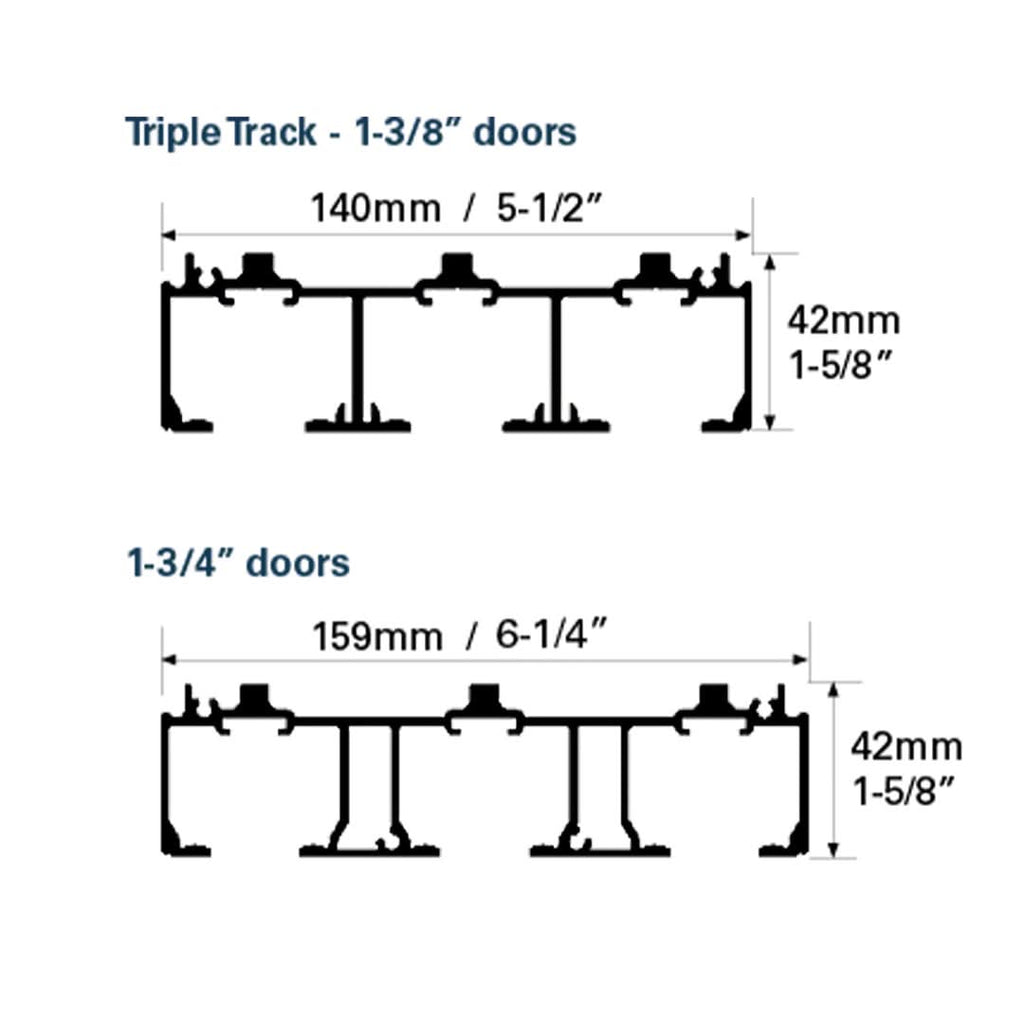 Low Profile Track Pocket Door Kits
