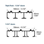 Low Profile Track Pocket Door Kits