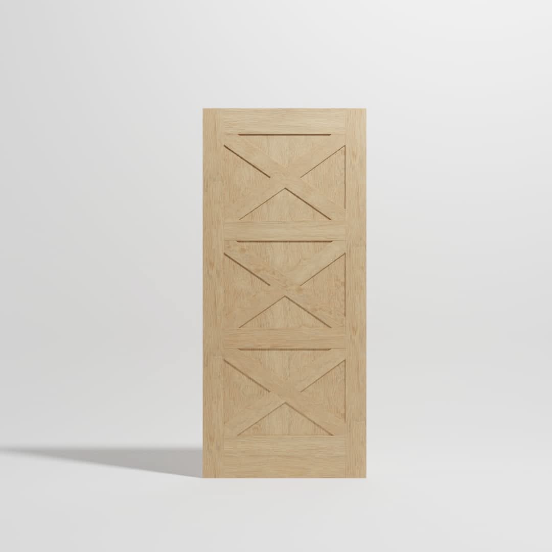 Craftsman Triple X Hanging Barn Doors design by RealCraft 